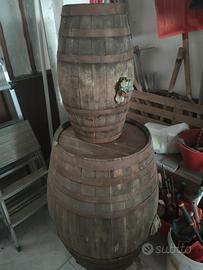 botti in legno coppia grande e piccola