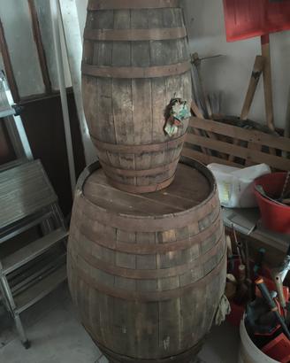 botti in legno coppia grande e piccola