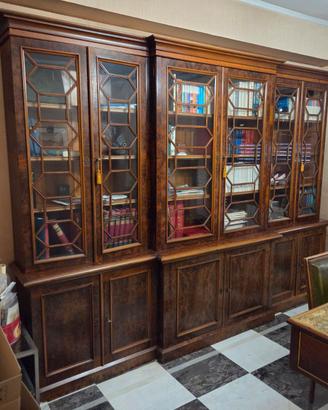 Libreria monumentale a moduli in stile classico in