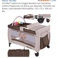 Lettino da viaggio con fasciatoio - TecTake