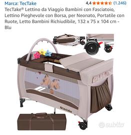 Lettino da viaggio con fasciatoio - TecTake