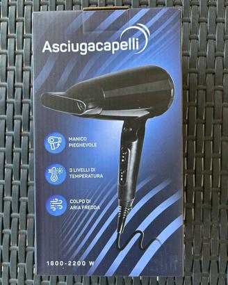 Asciugacapelli 2200W – NUOVO, mai aperto!