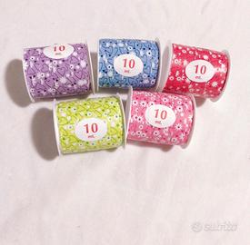 Rocchetti nastro per pacchetti, fantasia  floreale