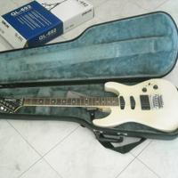 Chitarra elettrica bianca+custodia rigida BESPECO