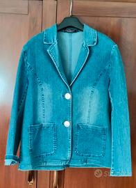 Giacca Blazer in Jeans da donna vintage taglia XL
