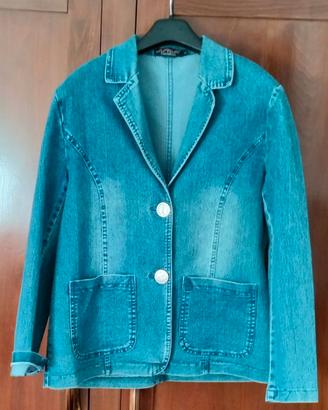 Giacca Blazer in Jeans da donna vintage taglia XL