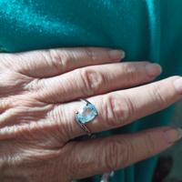 anello in argento con Topazio