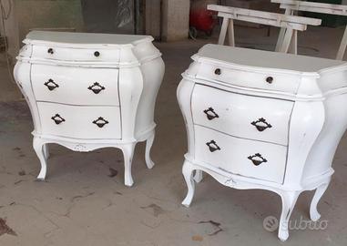 Coppia comodini shabby