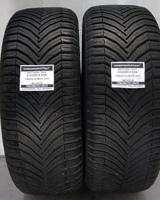2 PNEUMATICI USATI 215/50R18 92W CR CL2 SUV MICHEL
