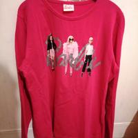 Maglia Barbie fucsia glitter originale OVS 12 anni