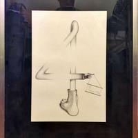 Disegno concettuale italiano anni ’70 – Numero “4”