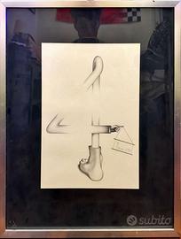 Disegno concettuale italiano anni ’70 – Numero “4”