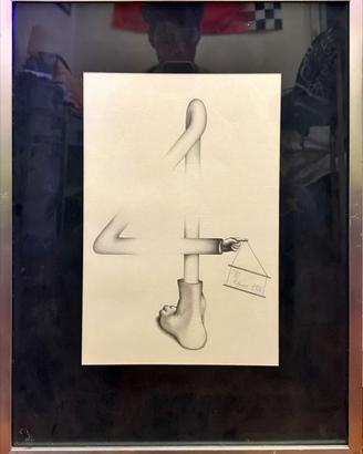 Disegno concettuale italiano anni ’70 – Numero “4”
