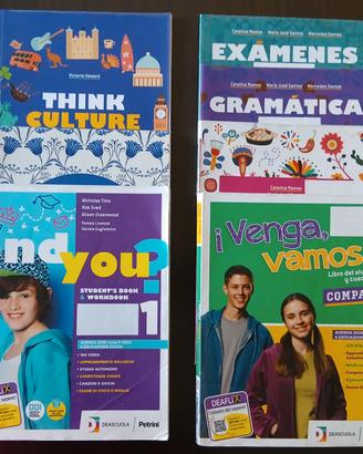 Libri di inglese e spagnolo scuola media
