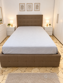 letto una piazza e mezza con materasso
