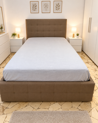 letto una piazza e mezza con materasso