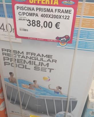 Piscina fuori terra intex 4x2