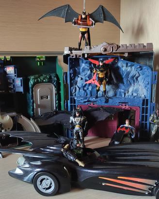 Lotto playset Kenner Batcave + batmobile  + batman