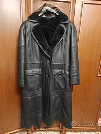 giacca donna in pelle con collo in pelliccia