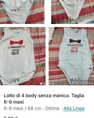 Lotto di abbigliamento taglia 68