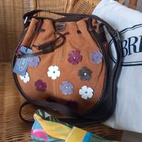 Borsa a secchiello BRIC'S pelle scamosciata cognac