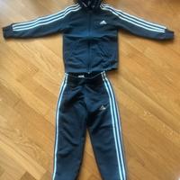Tuta Adidas nera bambino