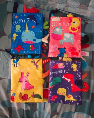 libri stoffa Montessori Prima infanzia