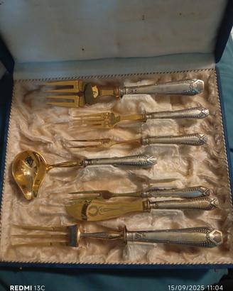 Set di posate vintage Argento 800