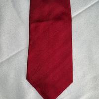Cravatta Valextra originale rossa in seta