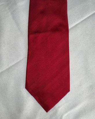 Cravatta Valextra originale rossa in seta