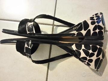 Scarpe Bata Pelle MACULATA NUOVE N.39 APERTE