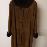 Cappotto in pelliccia di lapin nappato