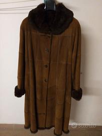 Cappotto in pelliccia di lapin nappato