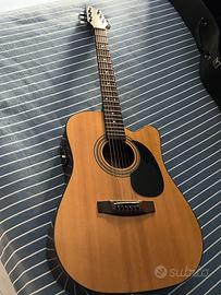 Chitarra Acustica Samick Elettrificata
