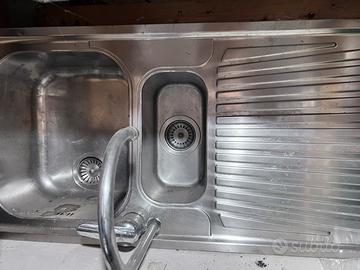 Lavandino cucina inox 2 vasche