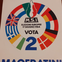 Materiale pubblicitario per campagna elettorale MS