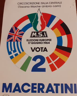 Materiale pubblicitario per campagna elettorale MS