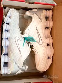 Nike Shox TL White Metallic Silver Max Orange n.42