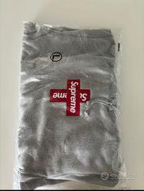 Felpa Supreme Cross box logo taglia L