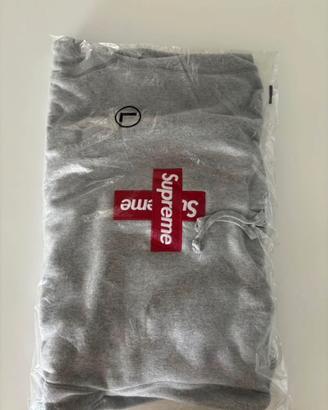 Felpa Supreme Cross box logo taglia L