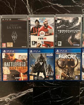 Lotto 10 videogiochi PS3 e PS4 – Uncharted, Skyrim