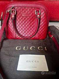 Borsa Gucci Guccissima Dome rossa