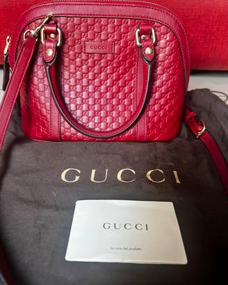 Borsa Gucci Guccissima Dome rossa