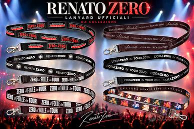 LOTTO 6 LANYARD ORIGINALI RENATO ZERO
