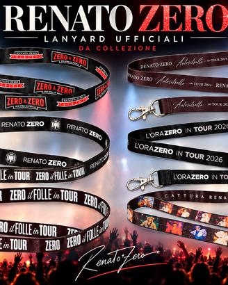 LOTTO 6 LANYARD ORIGINALI RENATO ZERO