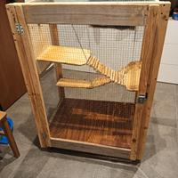 Gabbia per cincillà 70x50x100