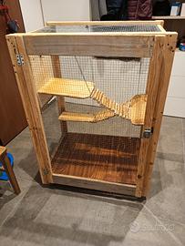 Gabbia per cincillà 70x50x100