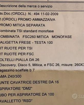 Combinata per legno