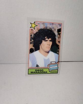 Card Maradona Panini Football Superstars 1984
