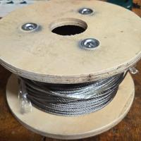 Fune acciaio 3mm AISI 326 120 metri + morsetti